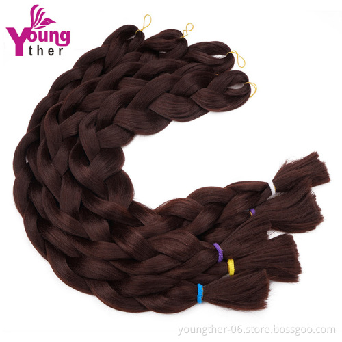 Wholesale Jumbo Ombre 82inch Stretched Synthetic Hair Braiding Hair  Extensions Synthetic For Women Braiding Hair